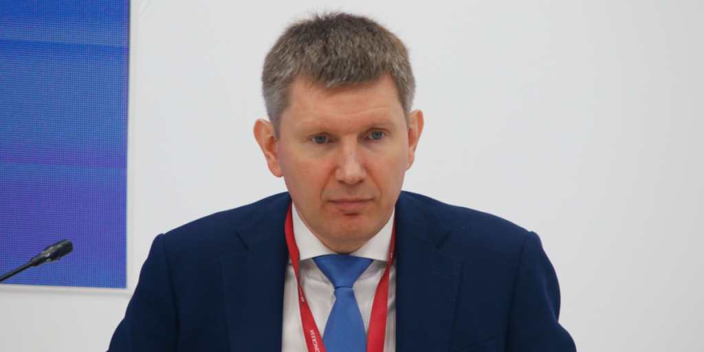 St. Petersburg International Economic Forum 2021 (SPIEF 2021). Maksim Reshetnikov, Minister of Economic Development of the Russian Federation