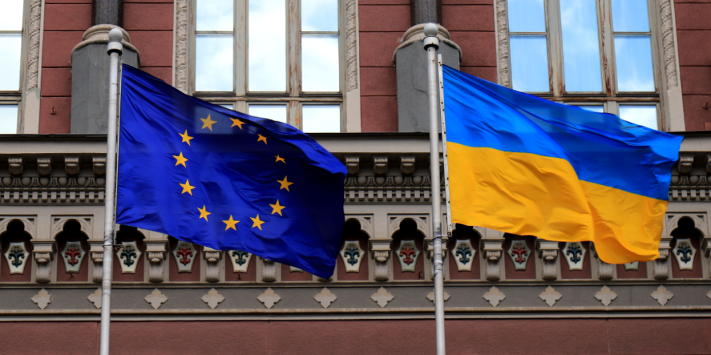 Ukraine, EU, flag