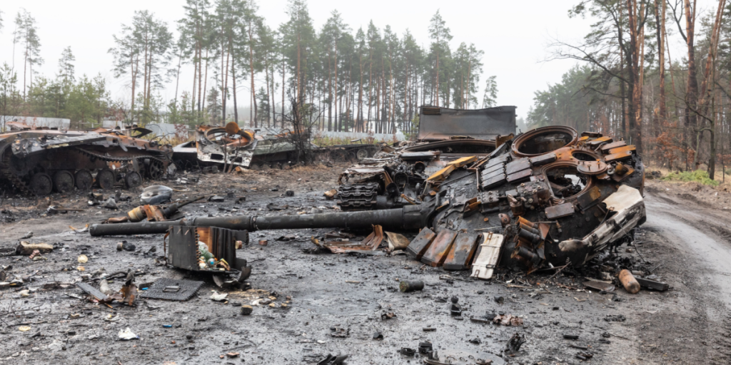 Ukraine, Russia, tank, destroyed