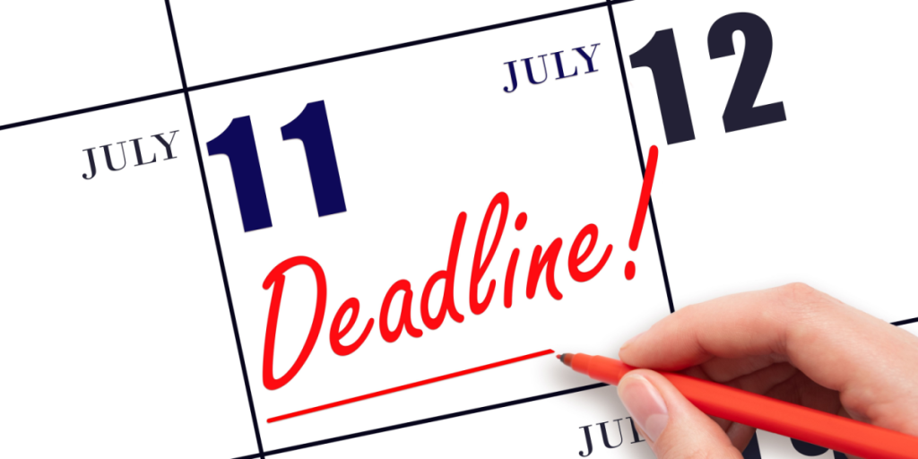July 11, deadline