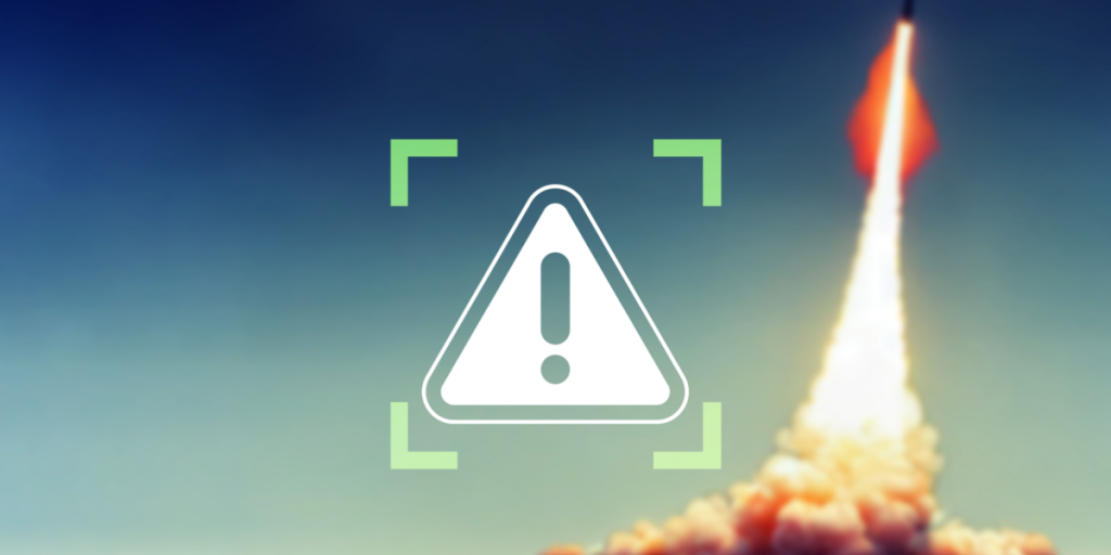 Missile, launch, nuclear, nuke, warning sign
