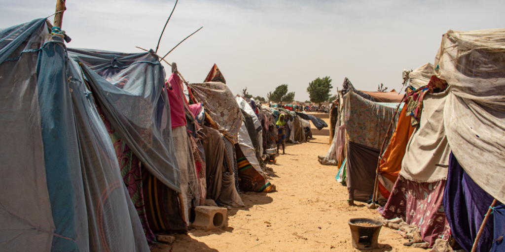 Refugee camp, Africa