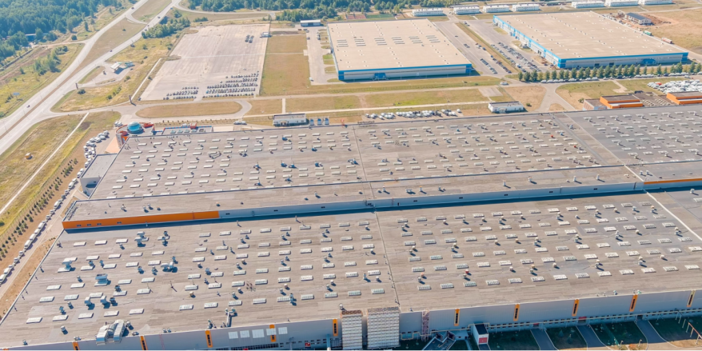 Special economic zone - Alabuga. Factories - Aurus, Sollers Ford, Aerial View