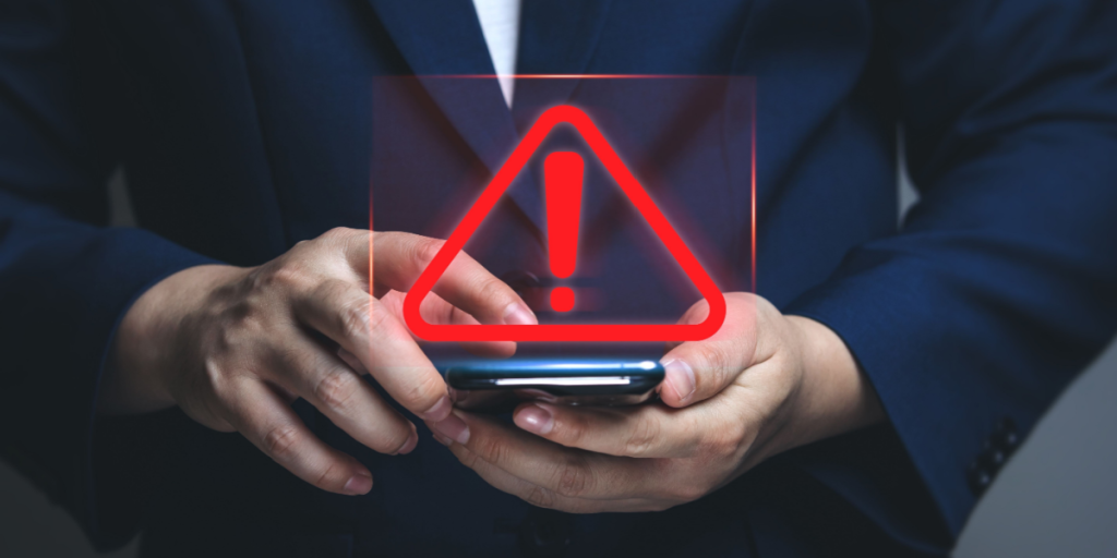 Phone, warning