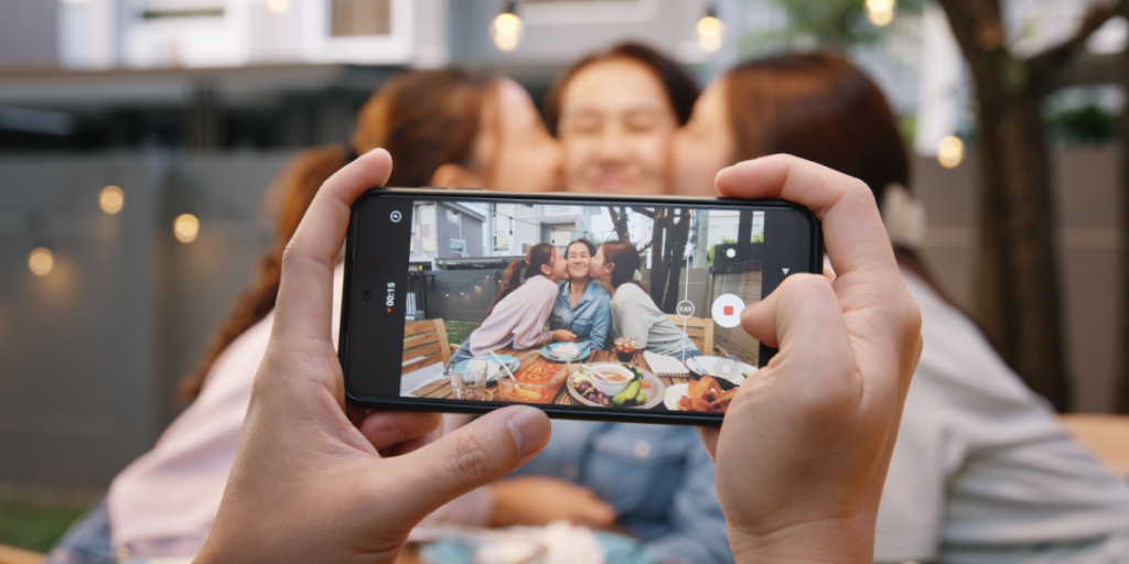 Phone, friends, happy, picture, video, recording