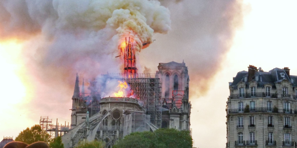 Notre Dame, burning, fire