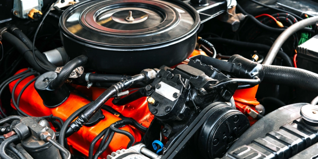 Race car, engine