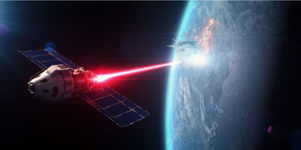Satellite, death ray, weapon, space