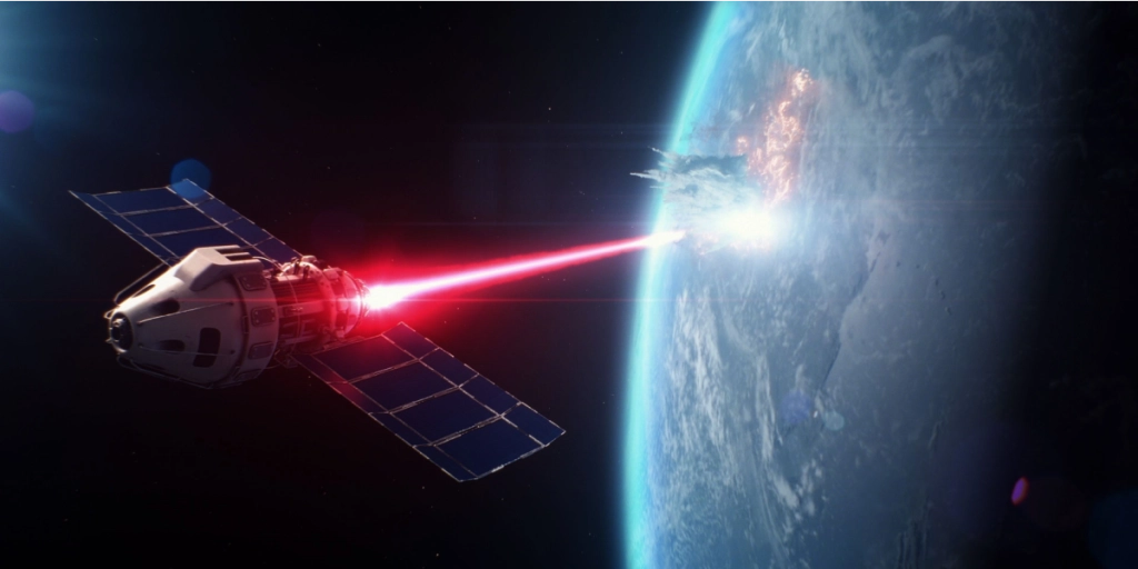 Satellite, death ray, weapon, space