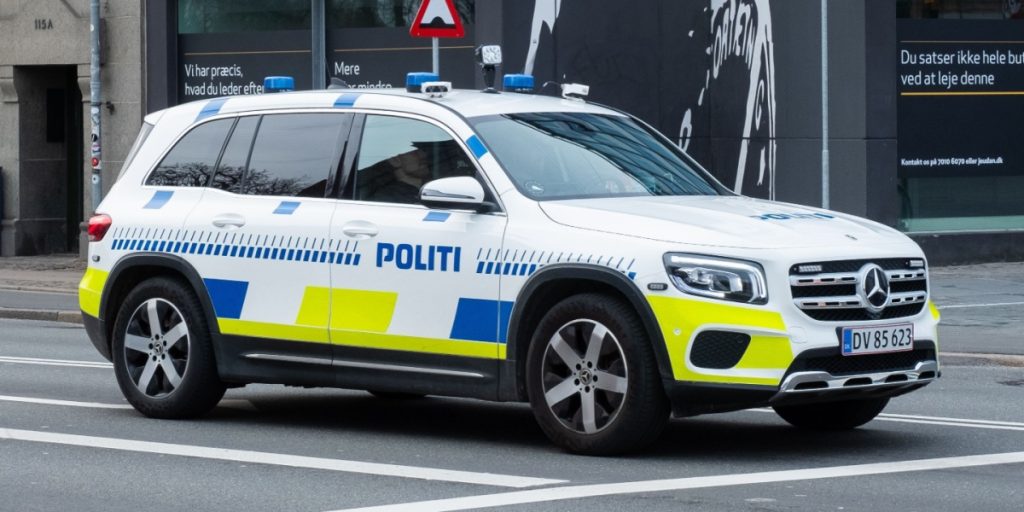 Politi, politibil, 112, 114, danish police