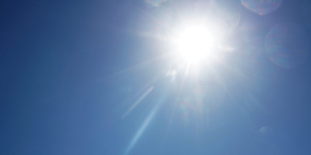 Sol, sommer, DMI, blå himmel