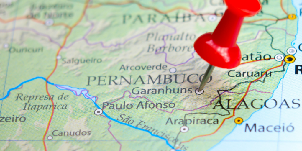 Garanhuns, Brazil, map