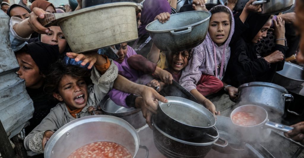 Gaza, hungriga barn