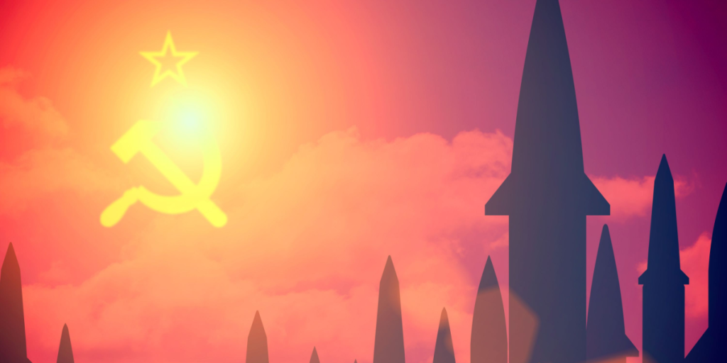 Soviet Union, Flag, Missiles, Rockets
