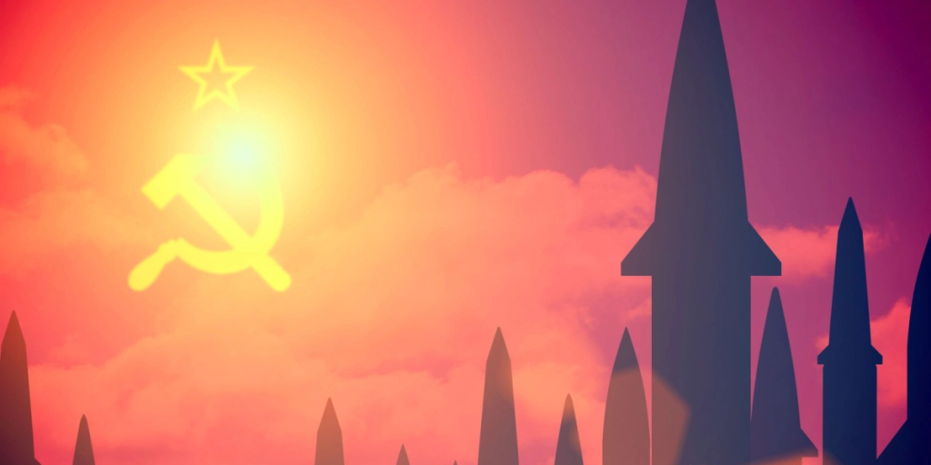 Soviet Union, Flag, Missiles, Rockets