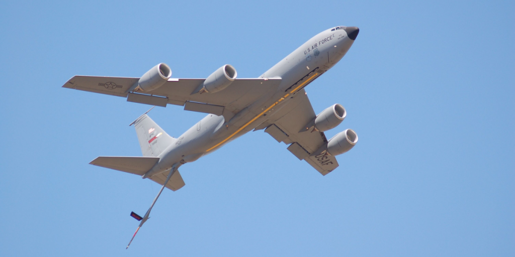 KC-135, military tanker airplane, USA