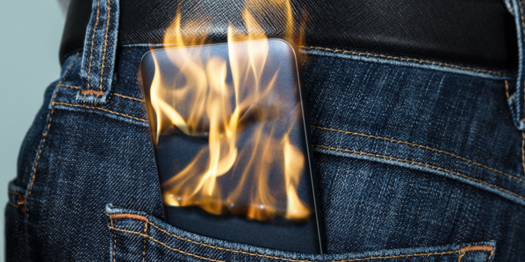 Phone, burning, overheating