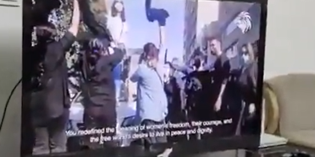 Iransk tv, hacked