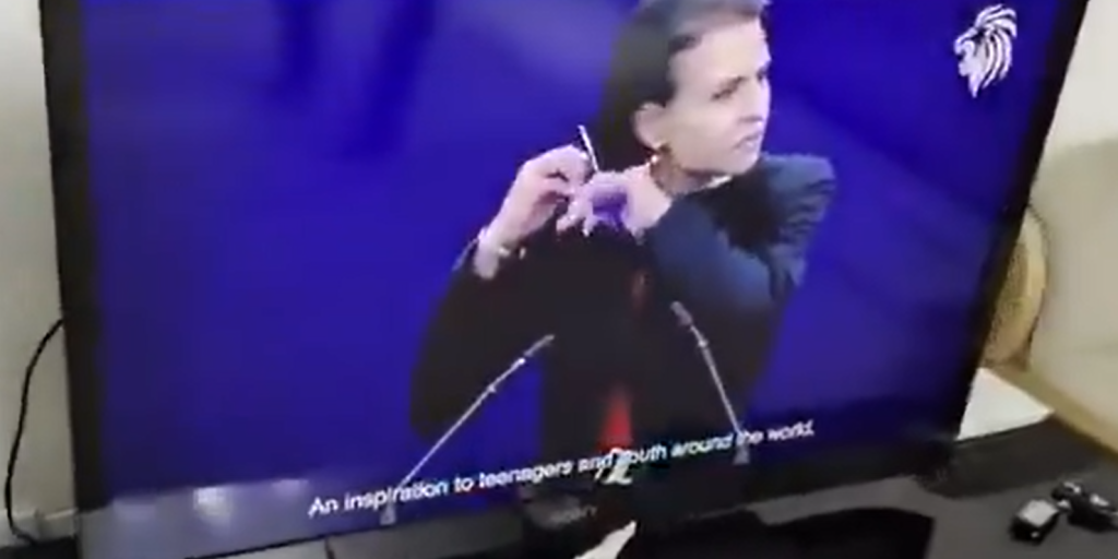 Iransk tv, hacked