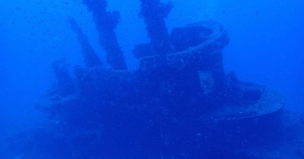 under water shipwreck