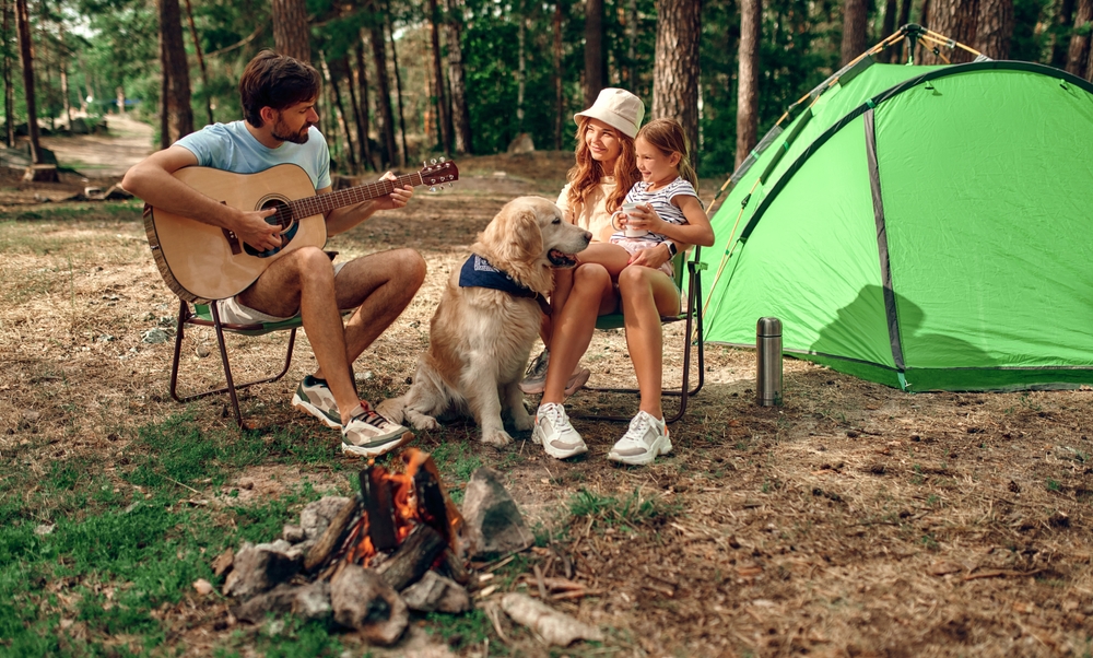 Family,camping,familie