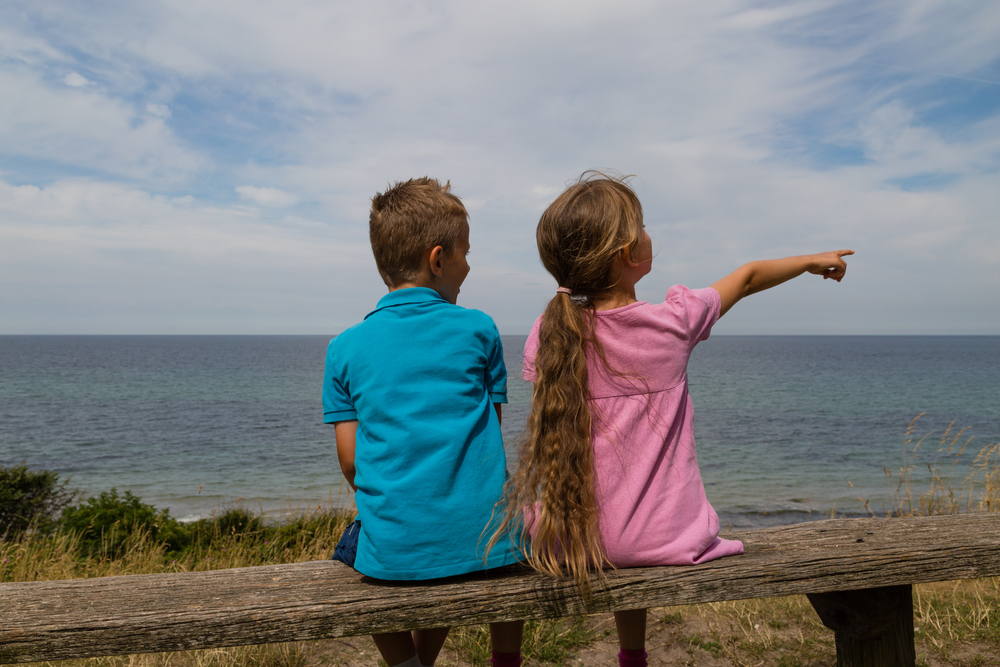 Denmark, strand, children, børn
