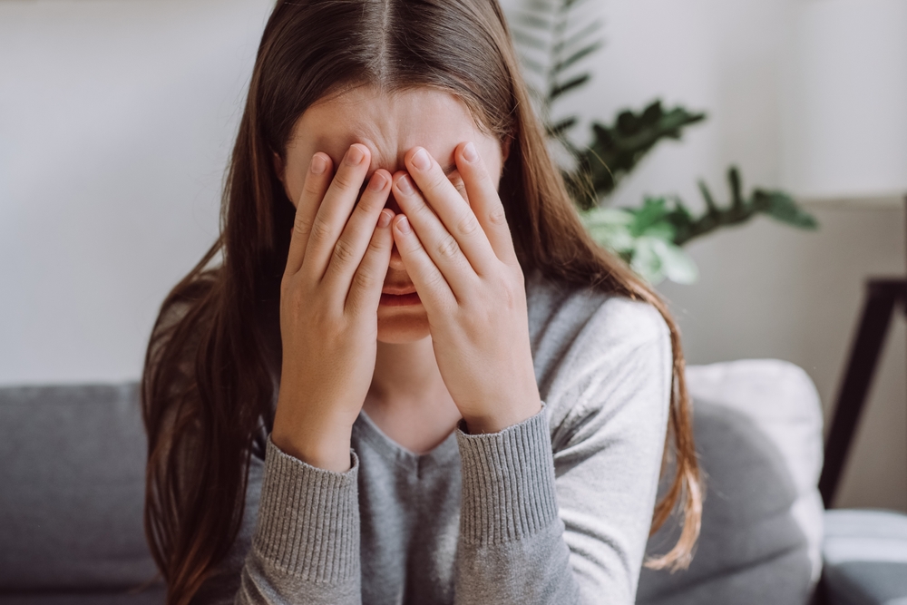 Stressed,woman,stresset,kvinde