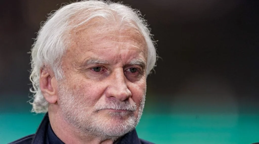 Sports director Rudi V&ouml;ller of the DFB looks on during the International Friendly match between Germany and Netherlands at Deutsche Bank Park