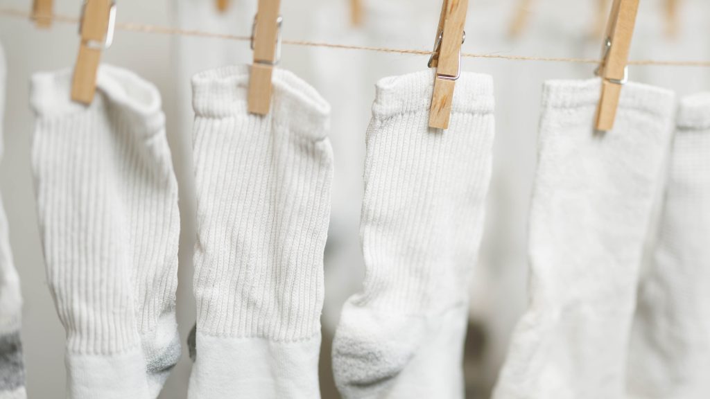 white socks