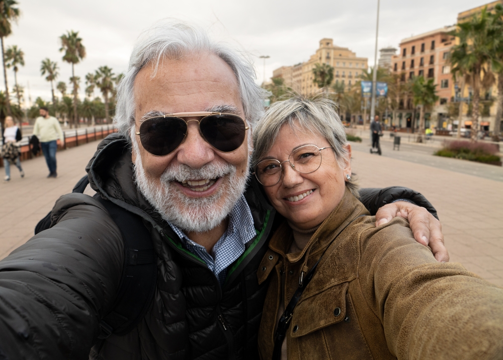 Selfie,couple,par,billede