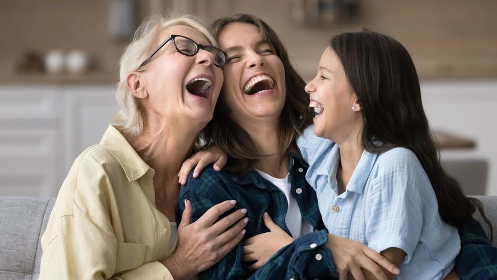 Grandma,Happy,Mother,Kid