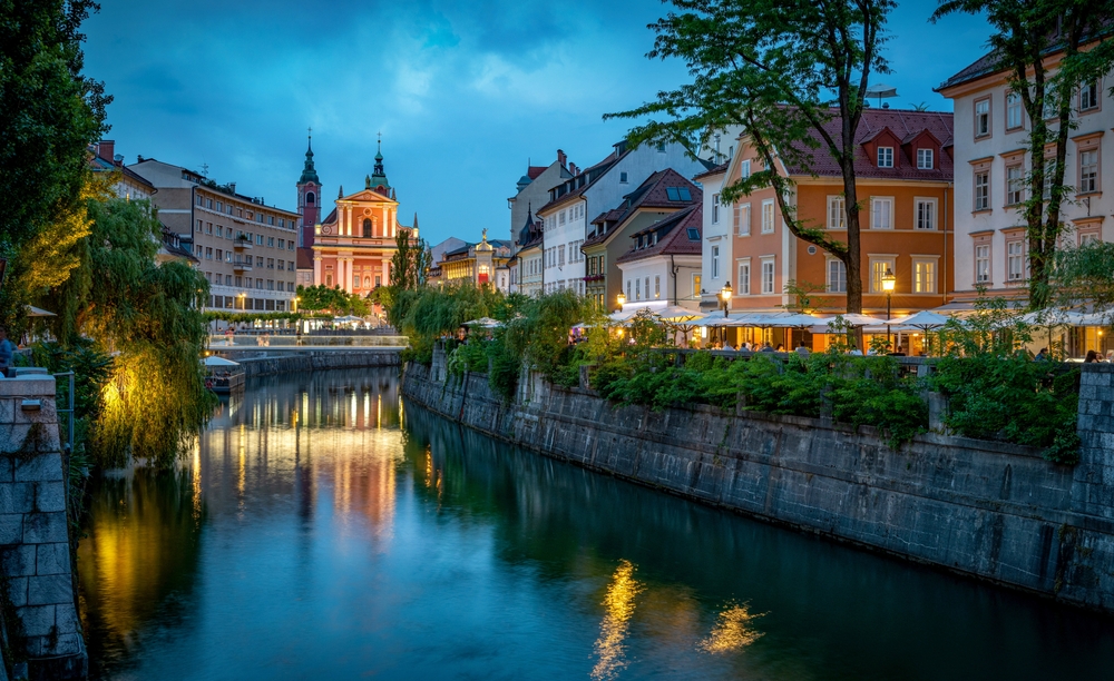 Ljubljanica,Slovenia,Slovenien,river,å