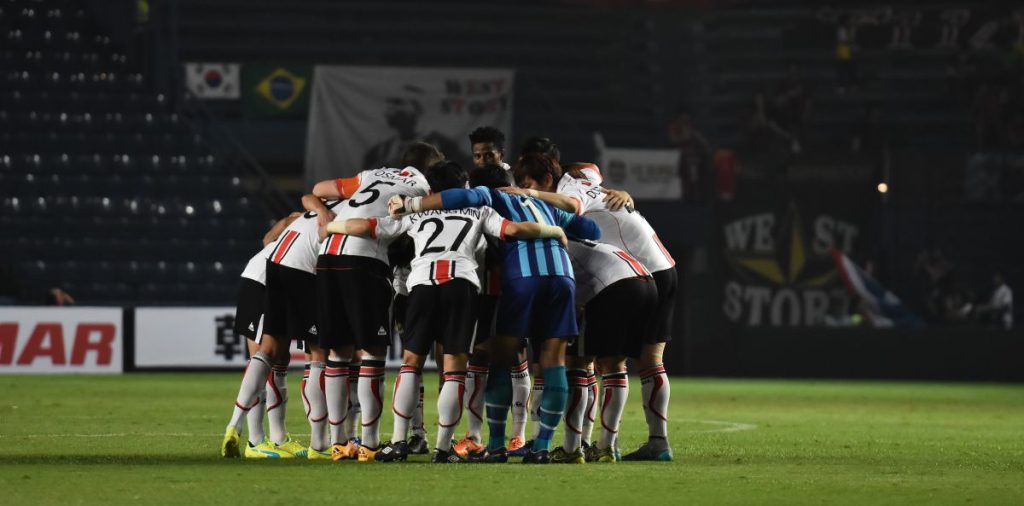 Players of FC Seoul in action during AFC Champions League 2016