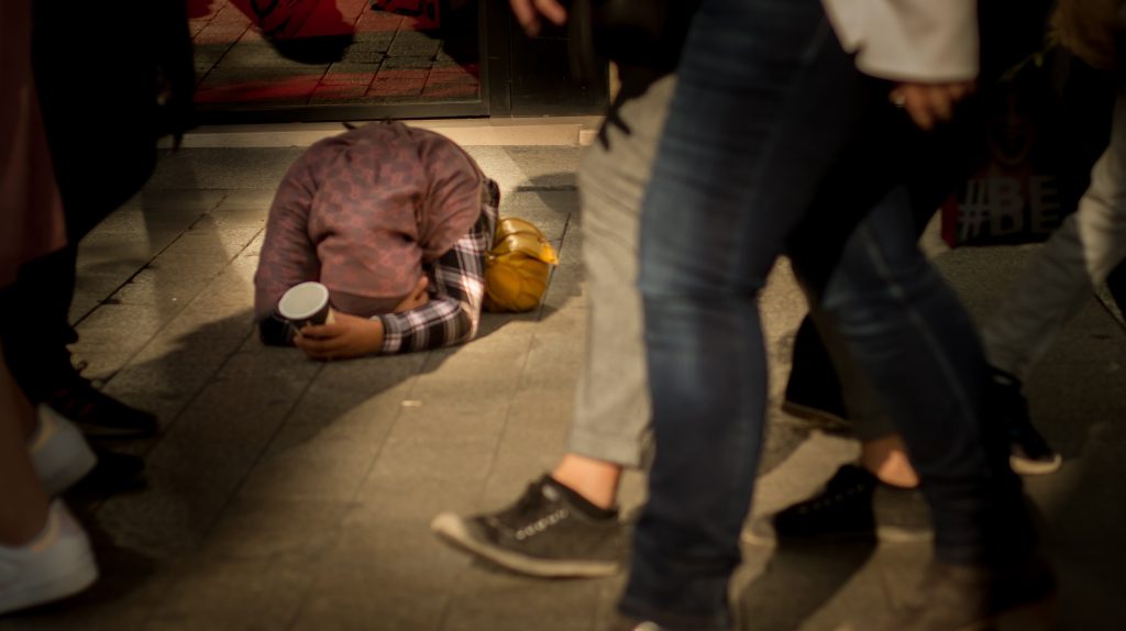 Begging child