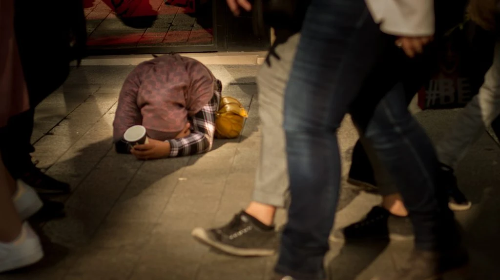 Begging child