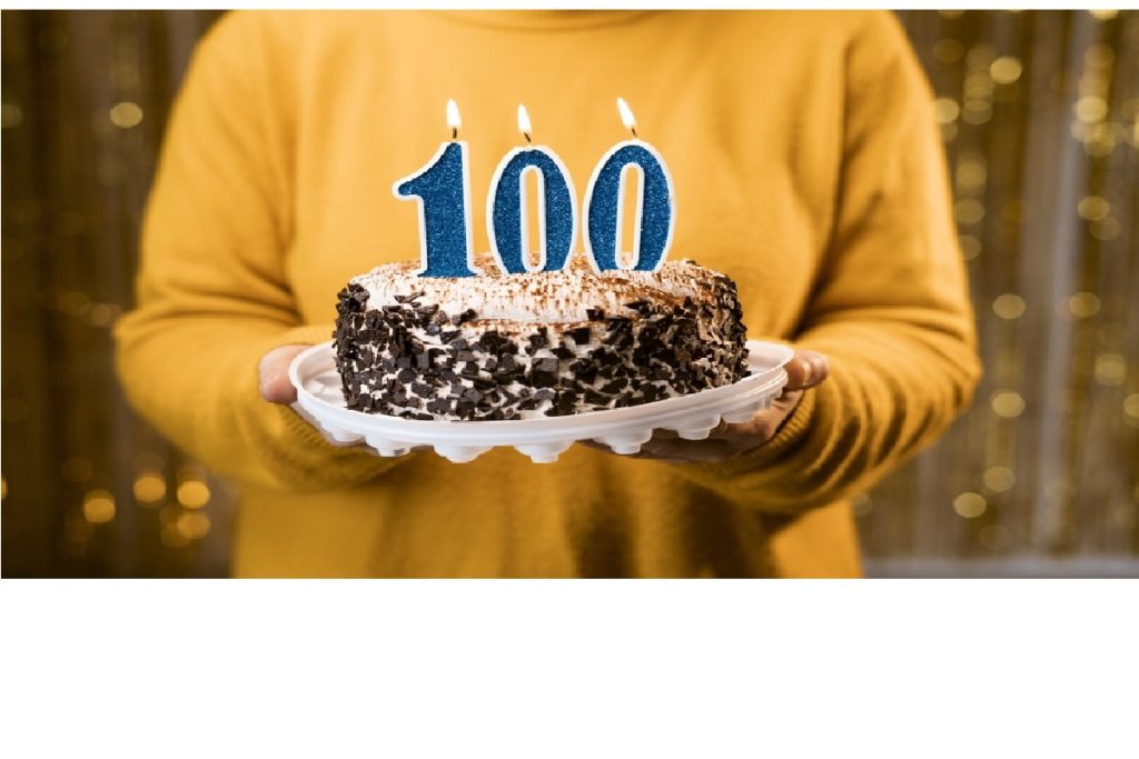 Birthday cake 100 years