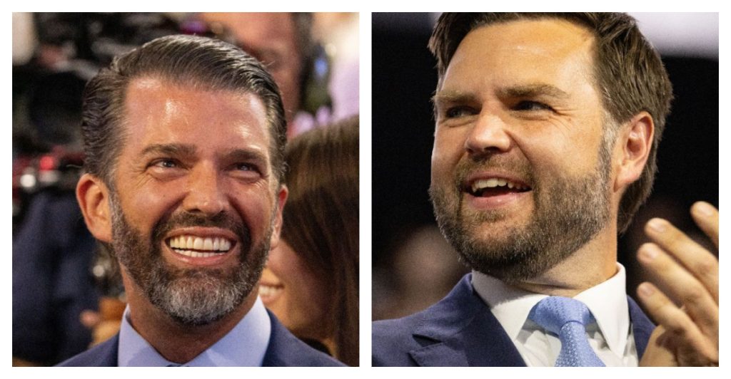 Donald Trump Jr och JD Vance