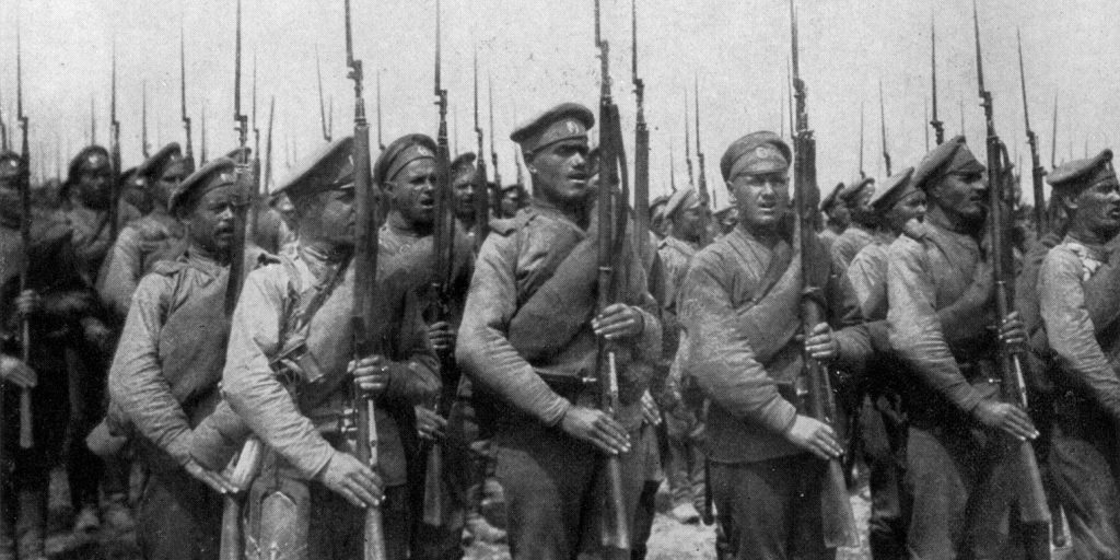Russian infantry, WW1