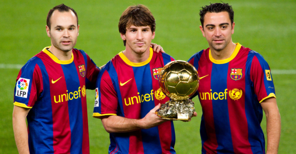 Messi, iniesta, xavi