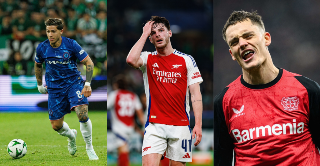Enzo Fernandez, Declan Rice, Florian Wirtz
