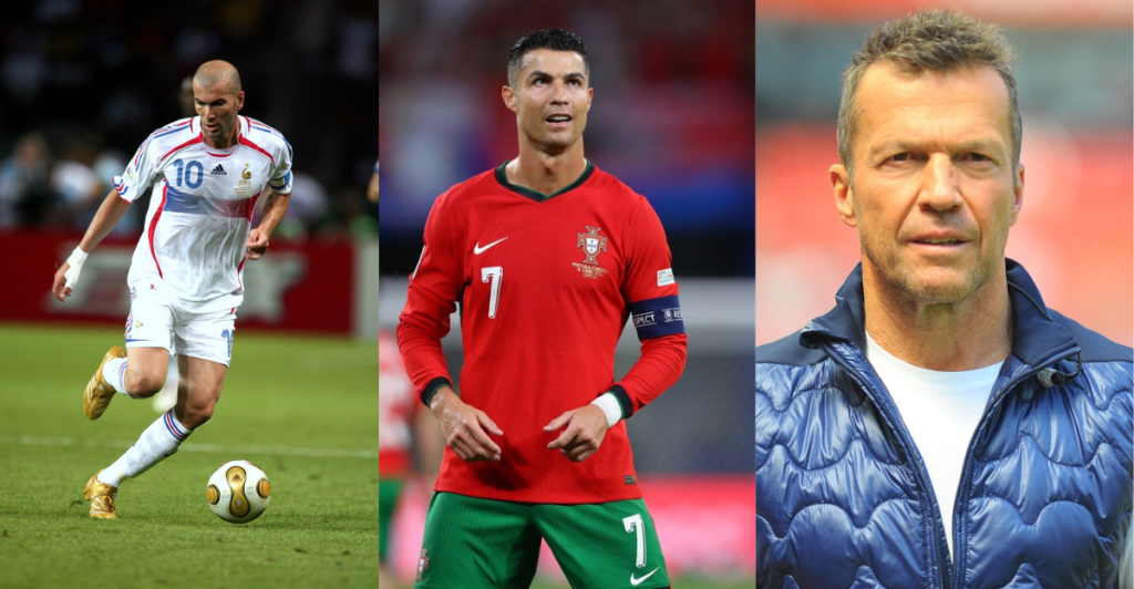 Zinedine Zidane, Cristiano Ronaldo, lothar matthäus