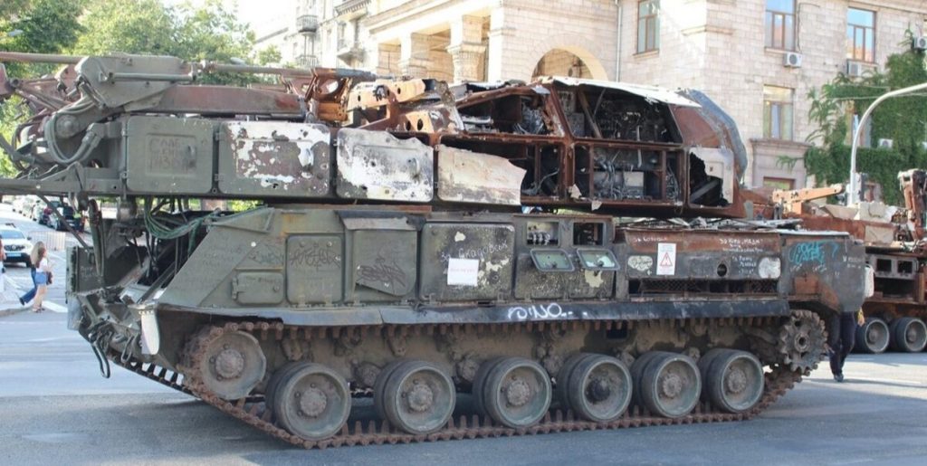 Russian tank destroyed