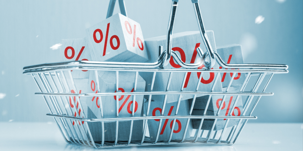 Tilbud, procenter, percentages, sales