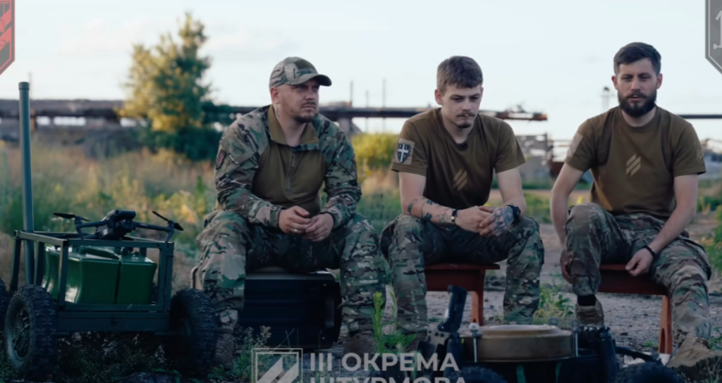 ukraine soldiers robot