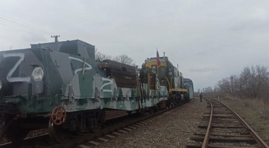 Russian army train
