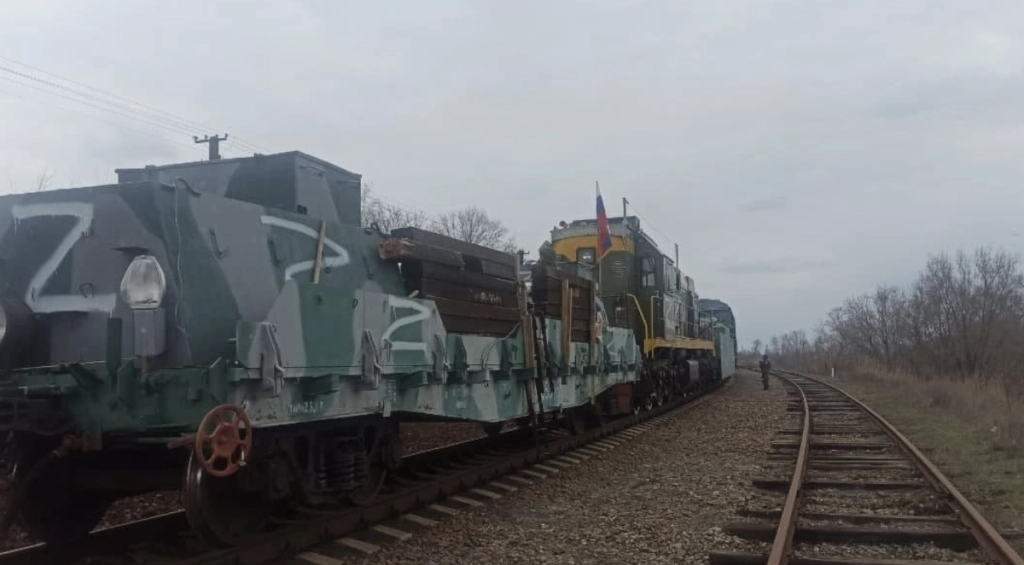 Russian army train