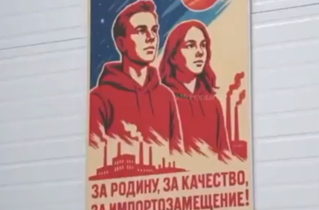 Russian propaganda poster