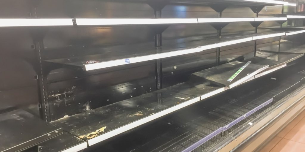 Hylde, shelf, supermarked