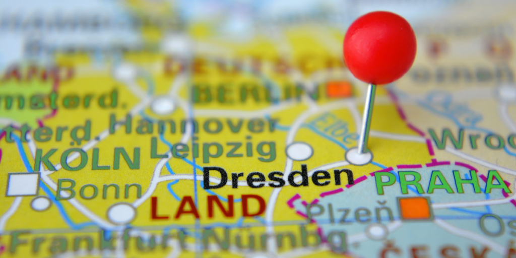 Dresden, Germany, map