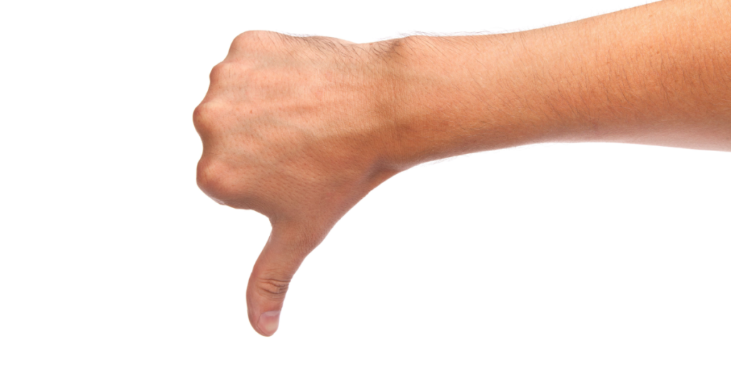 Thumb down